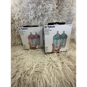 (2) NEW 2-Pack Bottles Silicone Anti-Colic Bottles (4 Total Bottles) Dr Talbot’s
